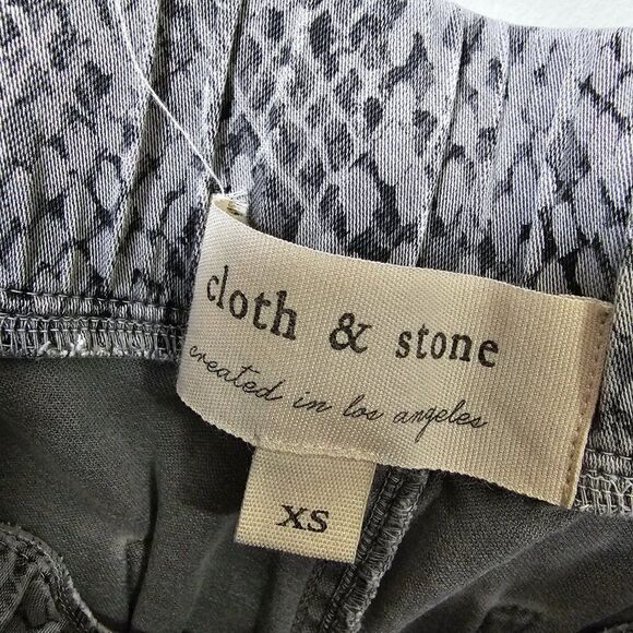 EUC CLOTH & STONE ANIMAL PRINT SOFT TENCEL BLEND JOGGER PANTS SZ XS - Picture 13 of 14